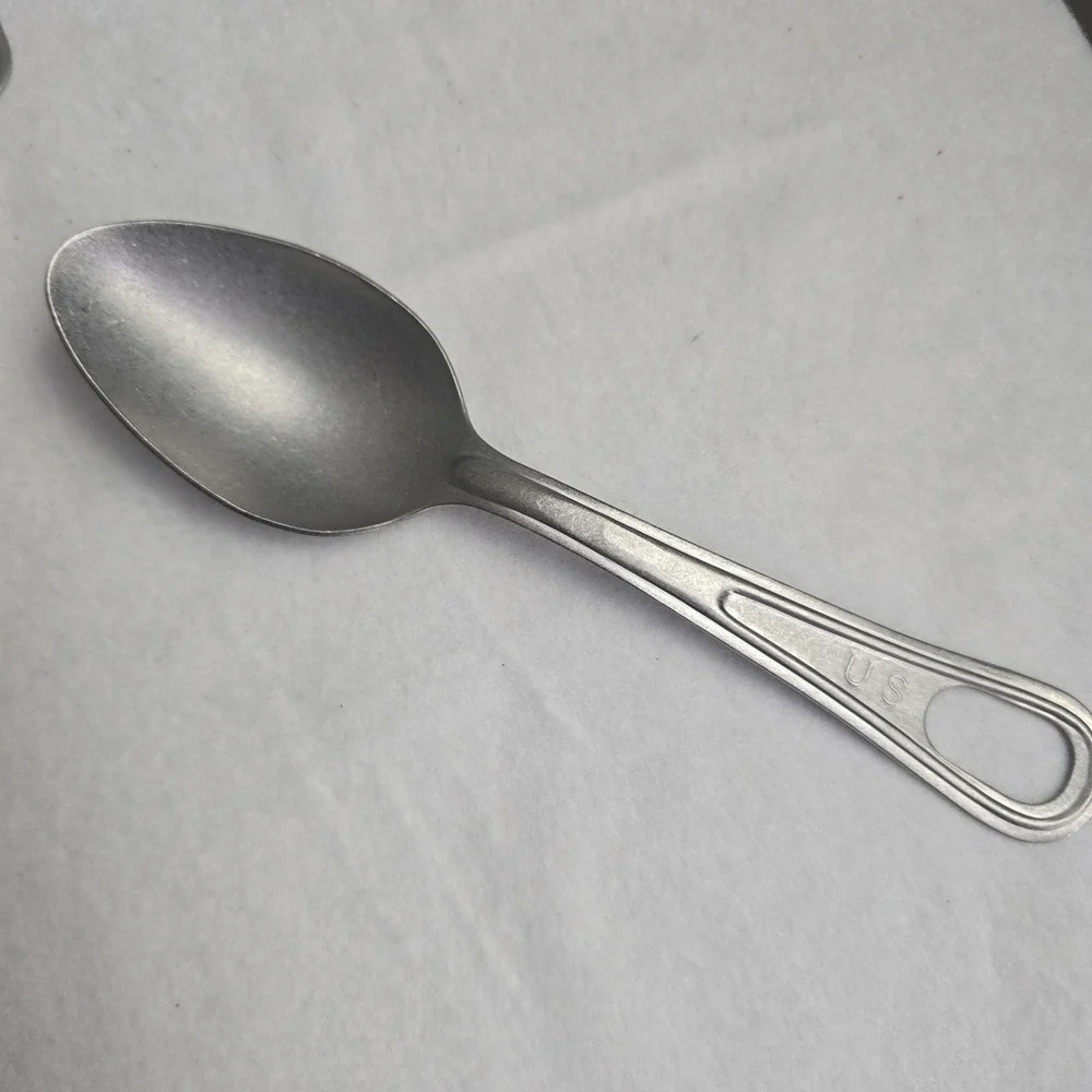 Mess Kit Spoons Lot of 10 Military ARMY USMC USA Utica Stainless Steel Utensil